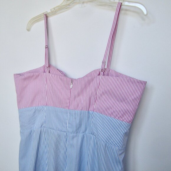 Romeo & Juliet Couture NWT Pinstripe Jumpsuit (LARGE) Wide Leg Retro Inspired - Picture 3 of 8